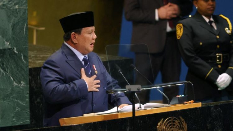 Prabowo Bahas Pembangunan Tanggul Laut Raksasa Indonesia di Sidang PBB