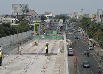 Progres Pembangunan LRT Velodrome menuju Manggarai Sudah 67 Persen