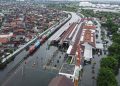 16 Perjalanan Kereta Dibatalkan karena Banjir di Semarang
