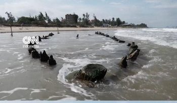 Bangkai Kapal Abad ke-14 Ditemukan setelah Topan Kalmaegi